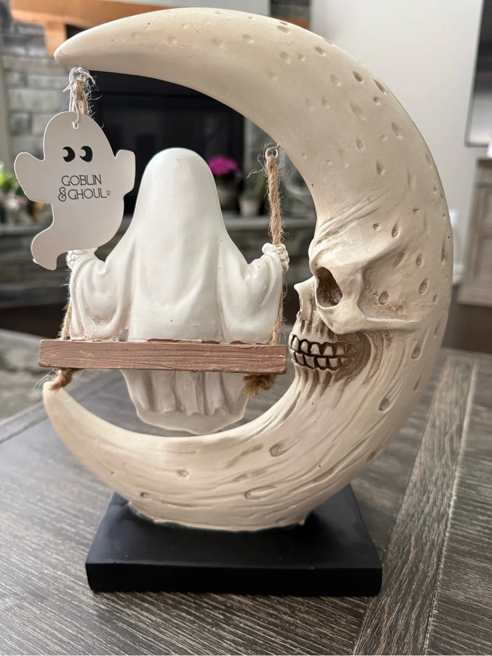 NWT Viral Halloween 2026 Ghost on Swing Crescent Moon